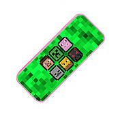 Пенал шкільний пластиковий Майнкрафт (Minecraft), пенал з принтом