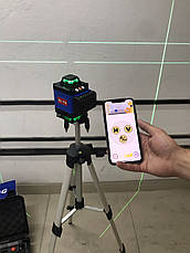Лазерний рівень AL-FA ALNL4DG (пульт ДУ, Управління з телефону, 2 вертикалі + 2 горизонталі 360), фото 2