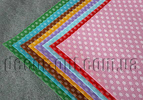 Фетр в ас. Квіточки 30х30см/1мм/8 шт.