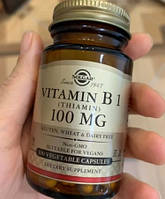 Витамин В1 (Тиамин) Солгар Solgar Vitamin B 1 100 mg 100 капсул