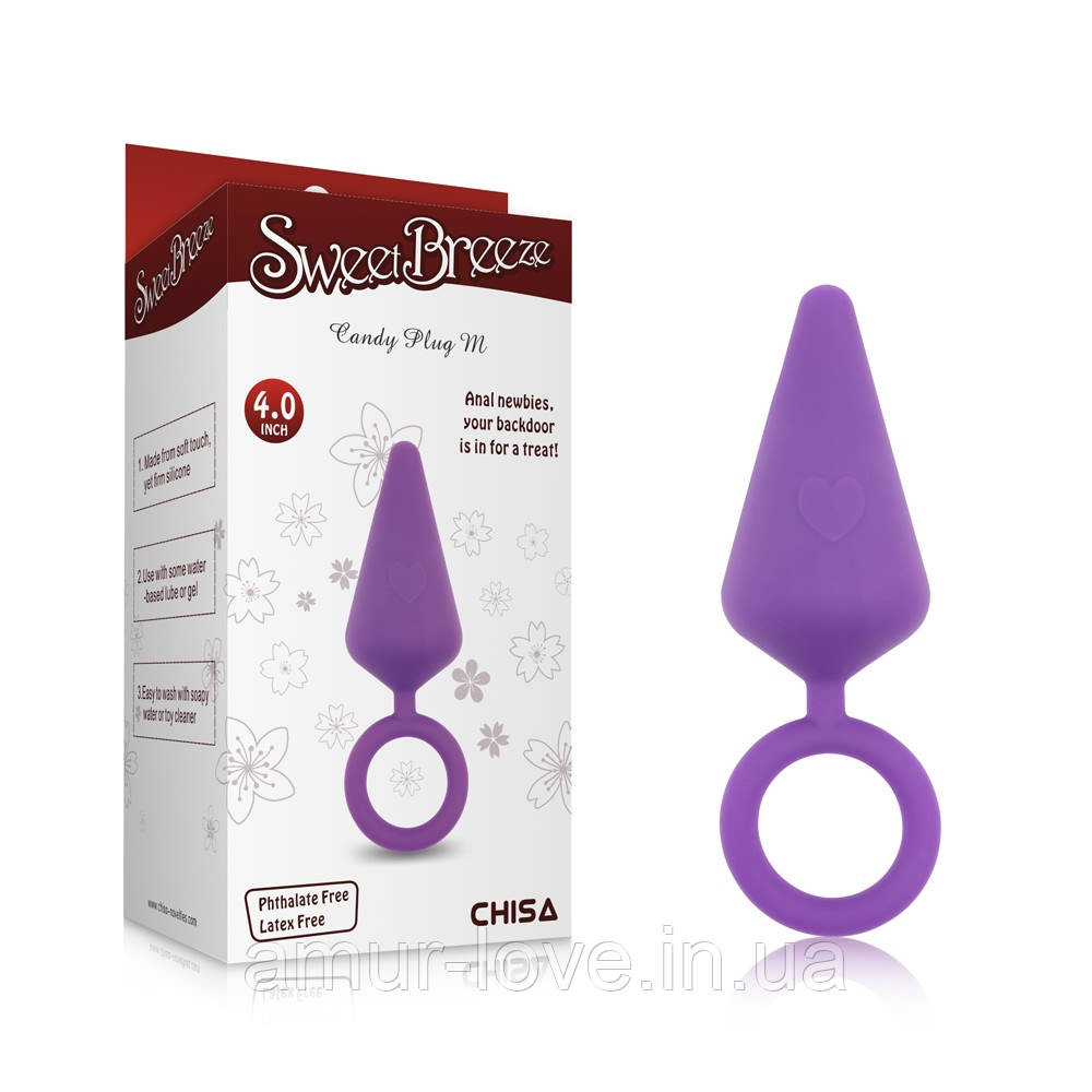 Анальний корок Sweet Breeze Anal Plug M Purple