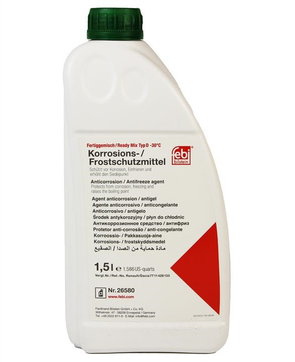 Антифриз READY MIX, зелений, -30°C, 1,5 л Febi Bilstein 26580, фото 1