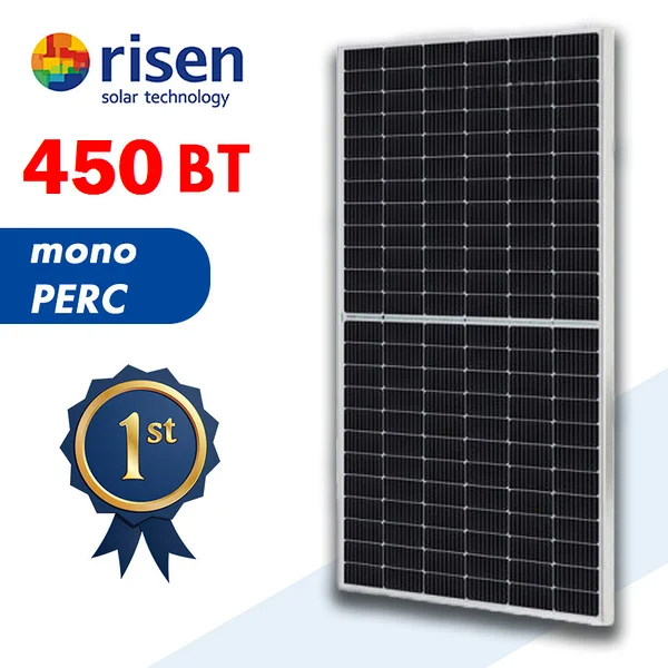 Сонячна панель 450 Вт, Risen RSM144-7-450M PERC HC 9BB