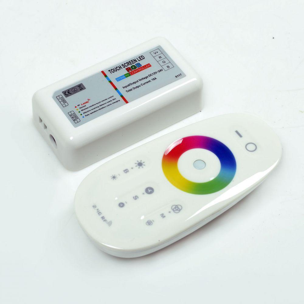 RGB-контролер Venom сенсорний White 2.4 G (FULL touch controller, 18А) радіо