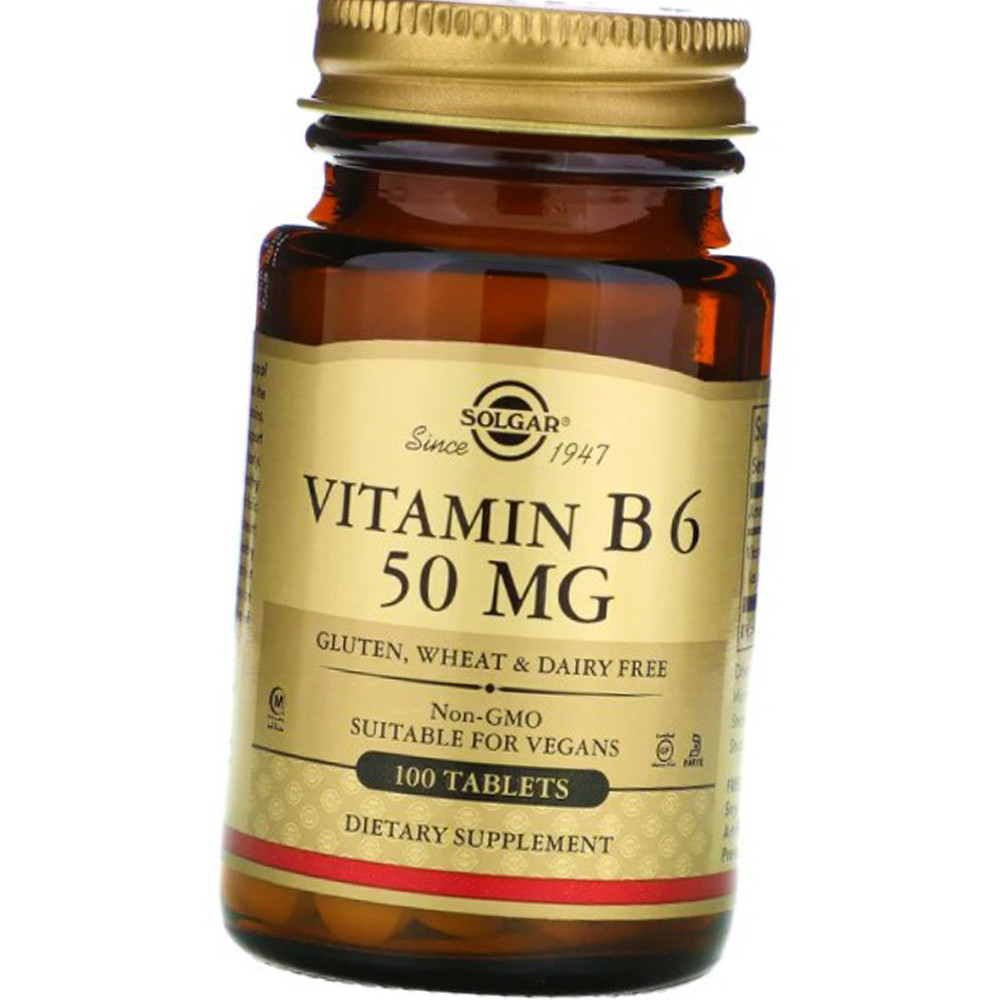 Вітамін Б6 Солгар Solgar Vitamin B 6 50 mg 100 таблеток