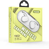 Bluetooth TWS навушники Yookie YKS1 Білий, фото 2