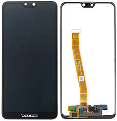 Дисплей для Doogee Y7, N10, модуль у зборі (екран і сенсор), чорний, оригінал