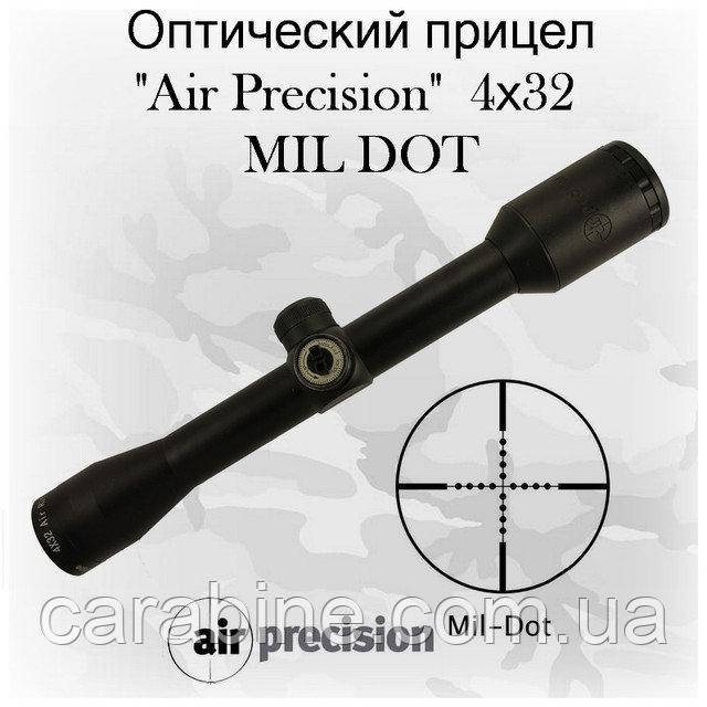 Приціл оптичний для пневматичної зброї Air Precision 4X32 MIL DOT