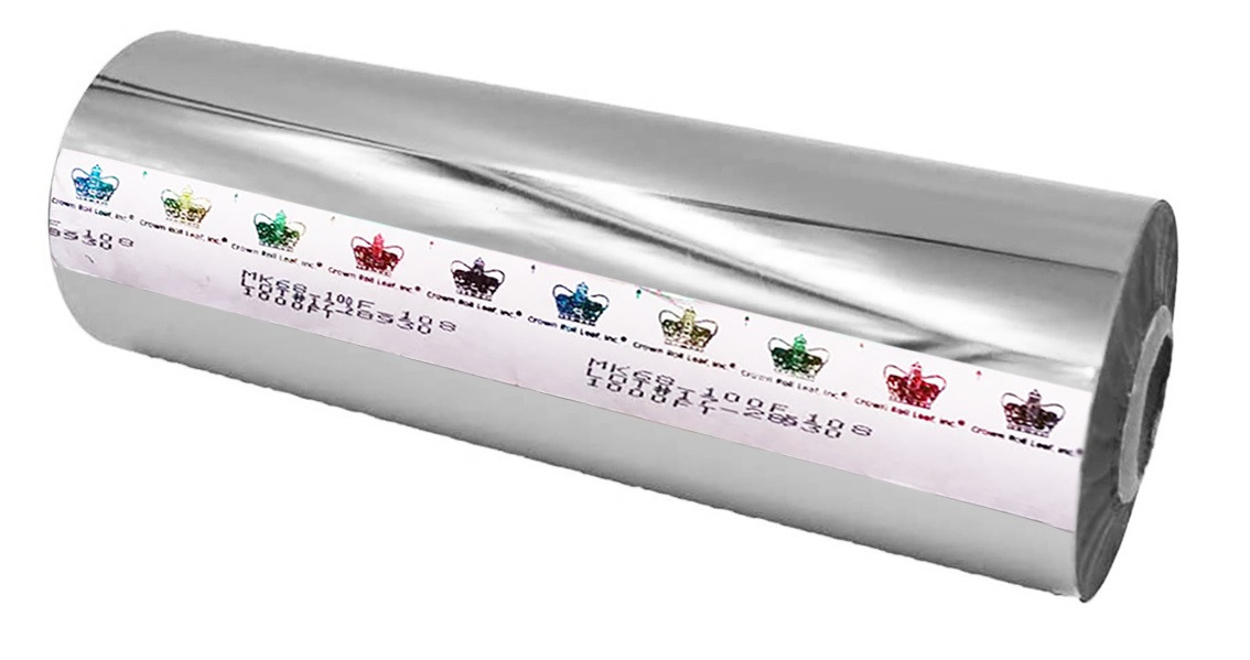 Фольга для ламінування Crown Roll Leaf. СРІБЛО №01 210 мм, 122 м