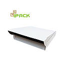 Коробка картонна самозбірна 480х400х80 мм біла мікрогофрокартон, фото 2