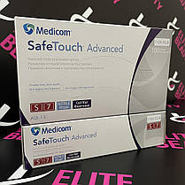 Рукавички нітрилові фіолетові медичні "Медиком". 3,6 р. розмір S, фото 3