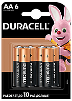 Елемент живлення (батарейка) DURACELL LR6 AA s.58163 паковання 6, Термін доставки — від 3 до 5 днів. Предоплата 100%. Минимальній заказ на канцтовары 500 грн.