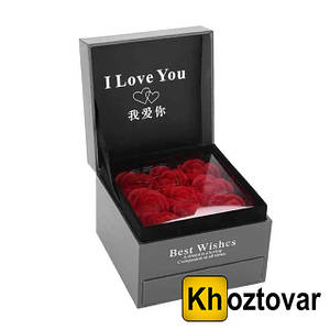 Подарунковий набір мила з троянд XY19-49  ⁇  I Love You