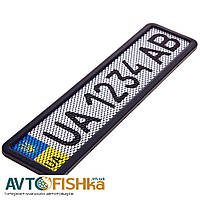 Рамка під номер неіржавка книжка " із сіткою" чорна Milex