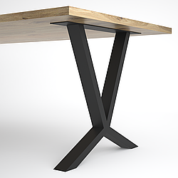 Опора для столу з металу, H = 730 mm, 700×100 mm (труба: 80x40x1,2mm)