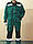 Костюм робочий куртка та комбінезон GREEN тканина Саржа 65пе35хб пл.235 грам зелений, фото 2