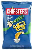 ТМ Chipster's чипсы натуральные сметана и лук 180г