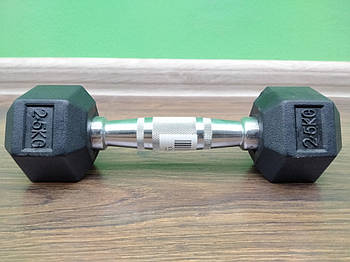 Гантель 1 шт 2,5кг суцільна шестигранна SP-Planeta