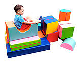 Великий блок для реабілітації - Rehabilitation Soft Play Foam Cube Block 30x30x15cm, фото 5