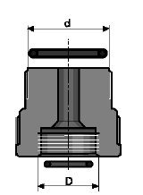 ProMinent No817069 Адаптер у комплекті 8х5 (Adap.set sing. M20x1.5-G5/8 PCB), фото 1