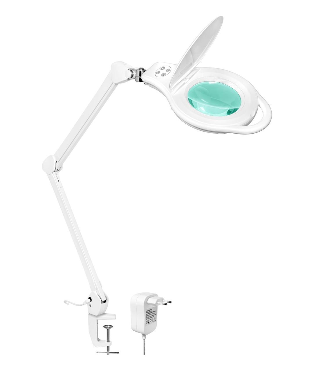 Світильник-лупа DELUX TF-170 5D 10Вт LED настільний світлодіодний білий