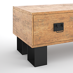 Опора з металу, H = 150 мм, 150×120 mm (пластина: 100x4mm)