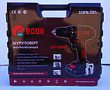 Шуруповерт акумуляторний Edon QM-1009S, фото 3