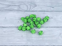 Помпоны для декора ,с люрексом (100 шт) зеленый