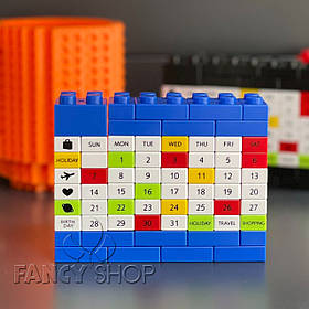 Календар "LEGO", синій, Календарь "Конструктор Лего"