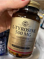 Тирозин Солгар Solgar L-Tyrosine 500 mg 100 рослинних капсул