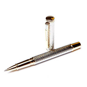 Ручка ролер Crocоdile 200035 срібляста, фото 2