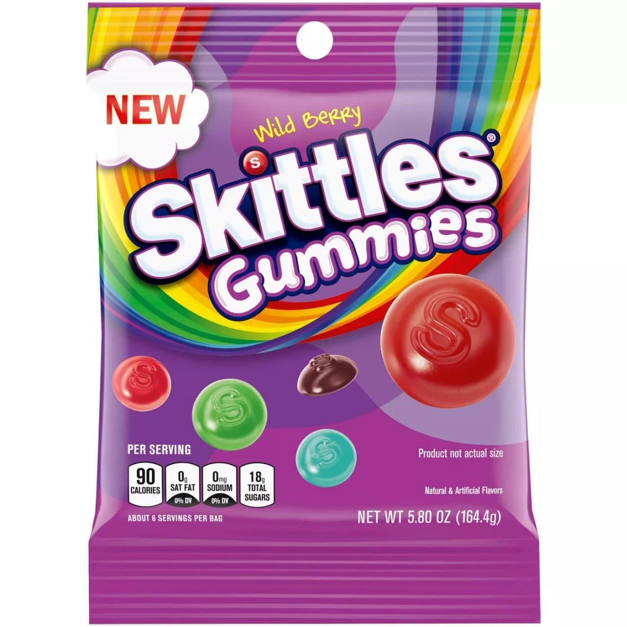 Желейки Skittles Wildberry Gummies Peg 164.4 g