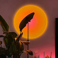 Лампа LED для селфи ефект сонця (23см) Sunset Lamp, фото 7