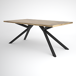 Підстілля подвійне для столу з металу, H = 725 mm, 1860×750 mm (труба: 50x50x1,2mm)