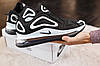 Чоловіча кроссівки Nike Air Max 720 Black White Найк Аір Макс чорно-білі модні весна осінь, фото 5