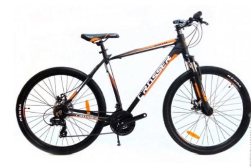 Велосипед найнер Crosser Quick 29" (рама 19, 21S) Hidraulic Shimano 2021 сіро-помаранчевий