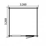 Оригінальний госпблок, готовий дачний сарай 3.3х3,3 м. від виробника Modern barn - 10, фото 3