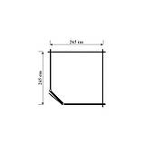 Оригінальний госпблок, готовий дачний сарай 2.5х2,5 м. від виробника Modern barn - 27, фото 2