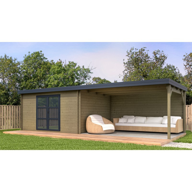 Оригінальний госпблок, готовий дачний сарай 8.2х3,3 м. від виробника Modern barn - 37, фото 1