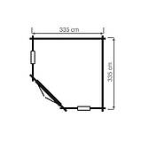 Оригінальний госпблок, готовий дачний сарай 3.4х3,4 м. від виробника Modern barn - 51, фото 2