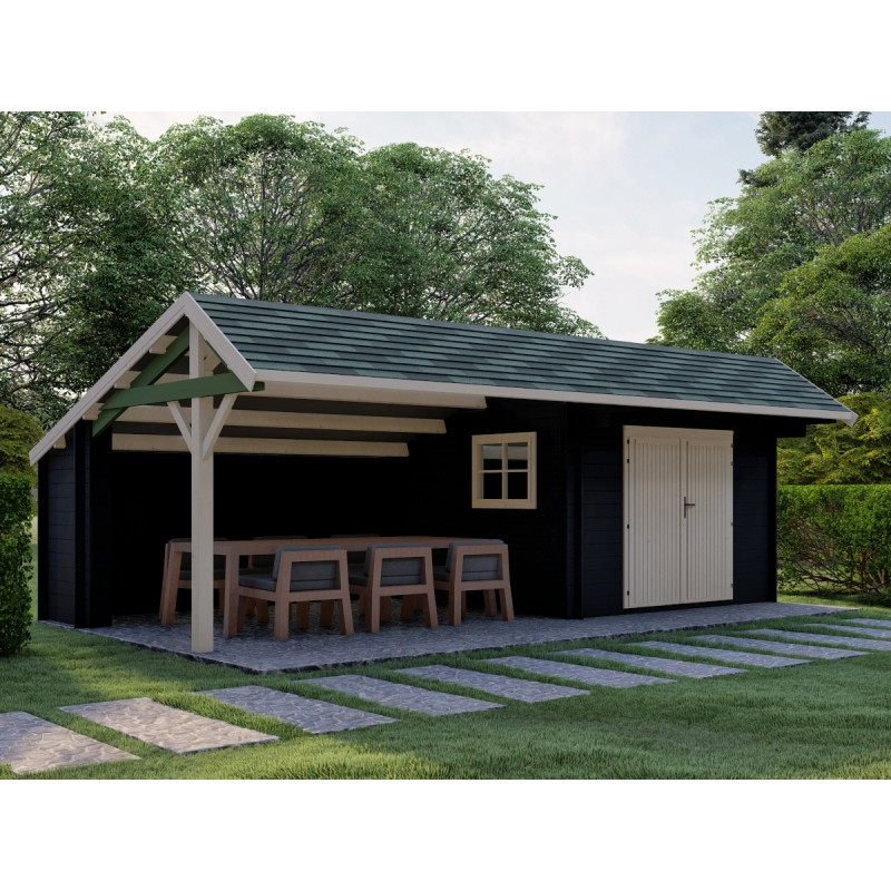 Оригінальний госпблок, готовий дачний сарай 7.3х3,3 м. від виробника Modern barn - 53, фото 1