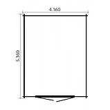 Оригінальний госпблок, готовий дачний сарай 4.2х5,4 м. від виробника Modern barn - 54, фото 2