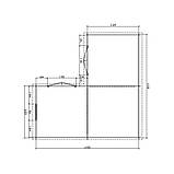 Оригінальний госпблок, готовий дачний сарай 6.2х6,2 м. від виробника Modern barn - 63, фото 2