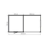 Оригінальний госпблок, готовий дачний сарай 5.5х3,0 м. від виробника Modern barn - 64, фото 2