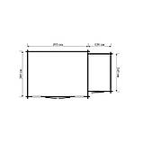Оригінальний госпблок, готовий дачний сарай 5.5х3,0 м. від виробника Modern barn - 72, фото 2