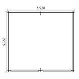 Оригінальний госпблок, готовий дачний сарай 6.0х5,4 м. від виробника Modern barn - 82, фото 2