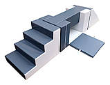 Блок Сходинки для реабілітації - Сходи з пінополіуритану - Rehabilitation Staircase Foam Block 90x50x50, фото 11