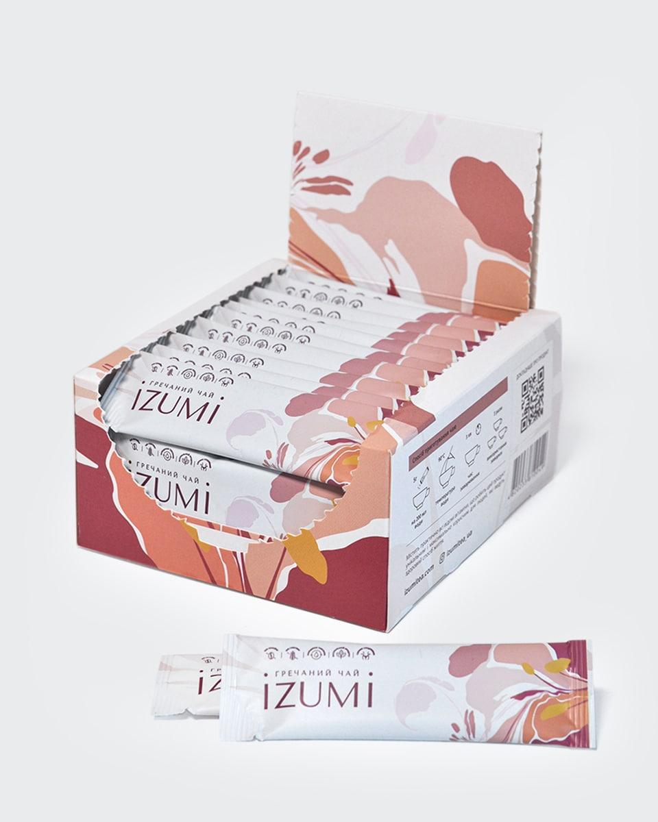 Гречаний чай у стіках, 25 шт по 5 г, IZUMI