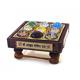 Янтра Нав Грах пуджа (11х11х6,5 см)