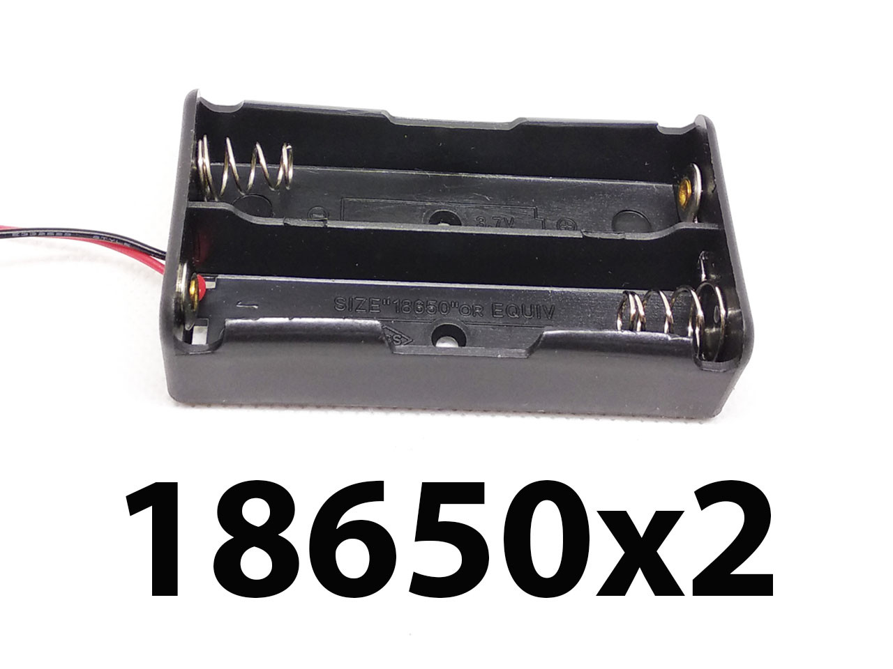 Холдер для акумуляторів 2x18650 ПОСЛІДОВНО = 7,4 V